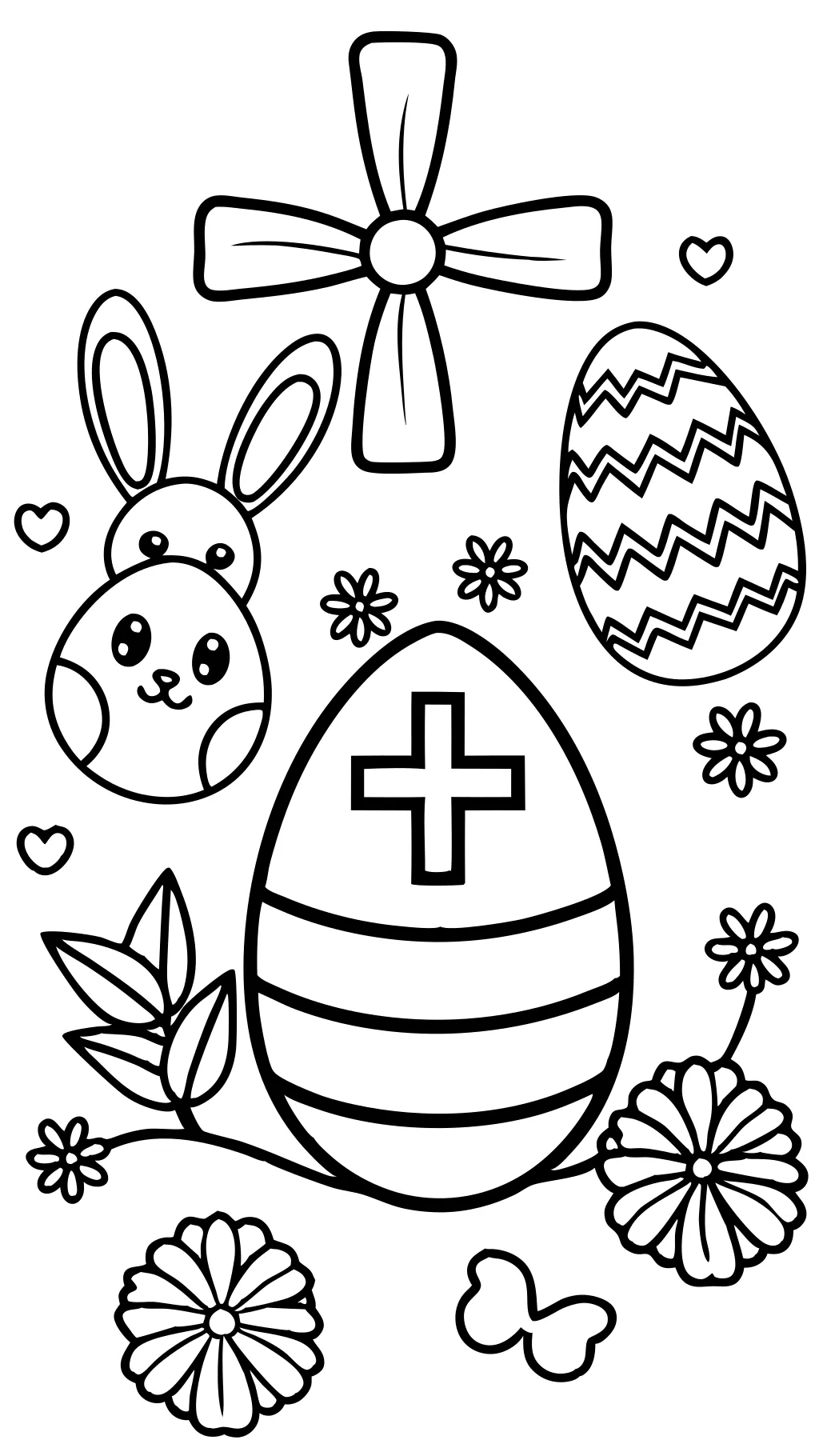 easter color pages printable